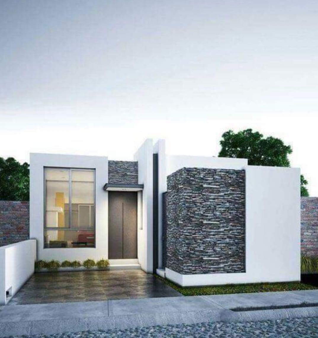 Casa minimalista de una planta